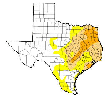 drought monitor for Texas August 2015