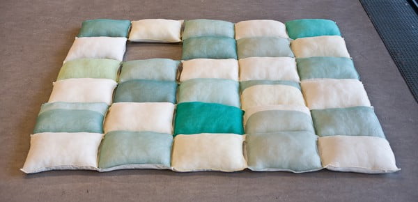 Blanket made from pillows