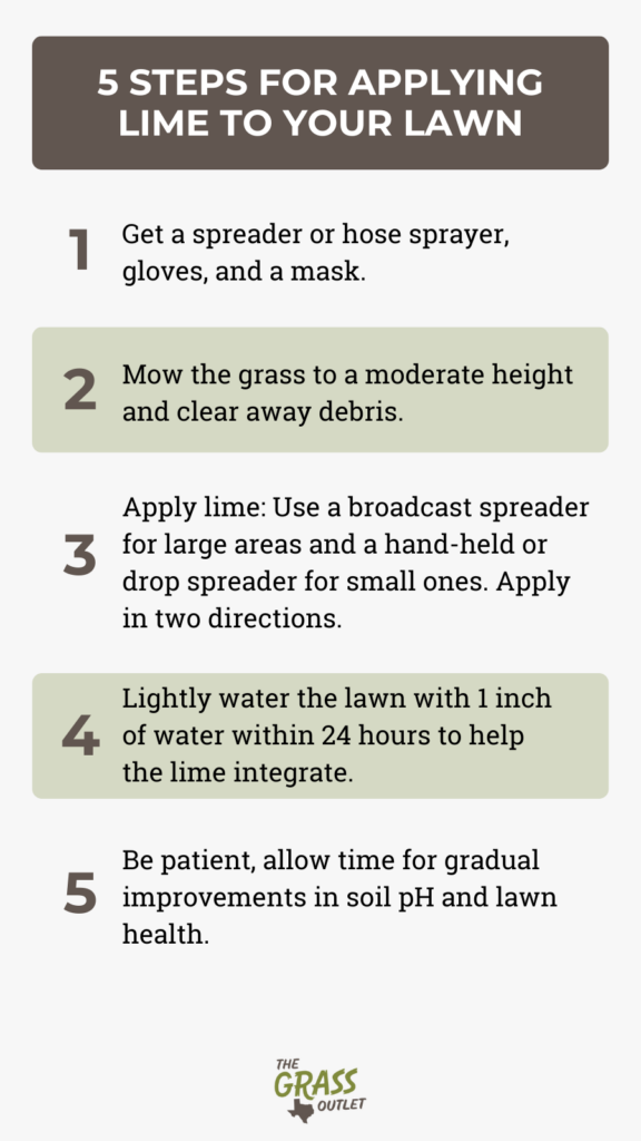 5 steps for applying lime to your lawn