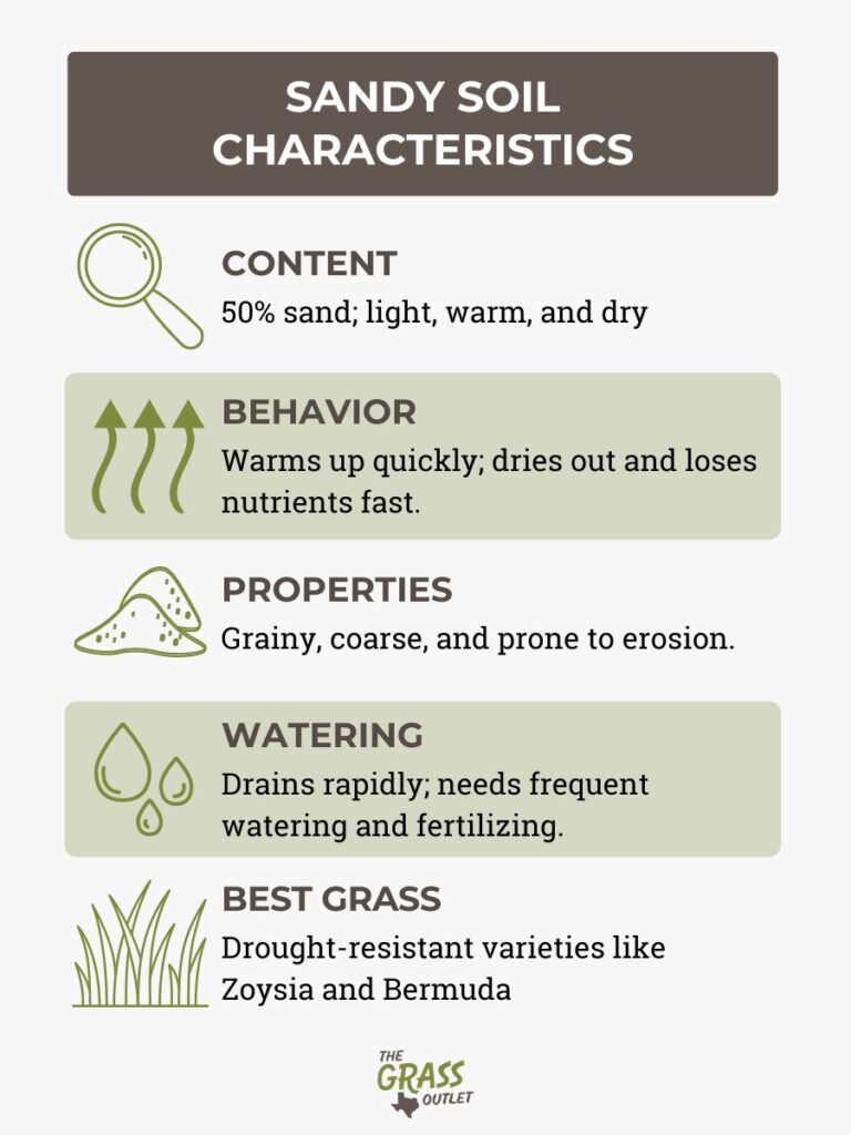 Sandy soil characteristics