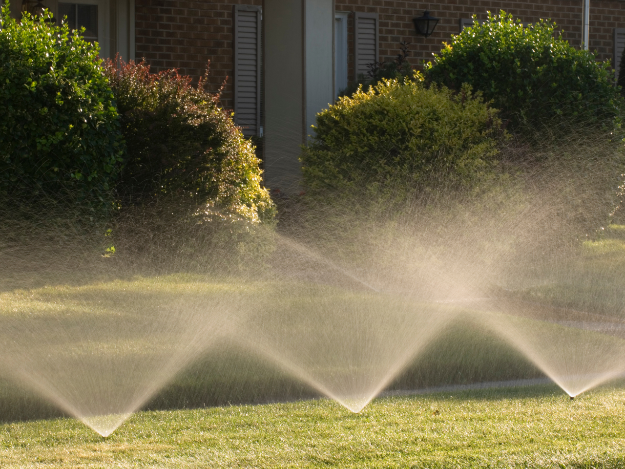 sprinkler system texas lawn