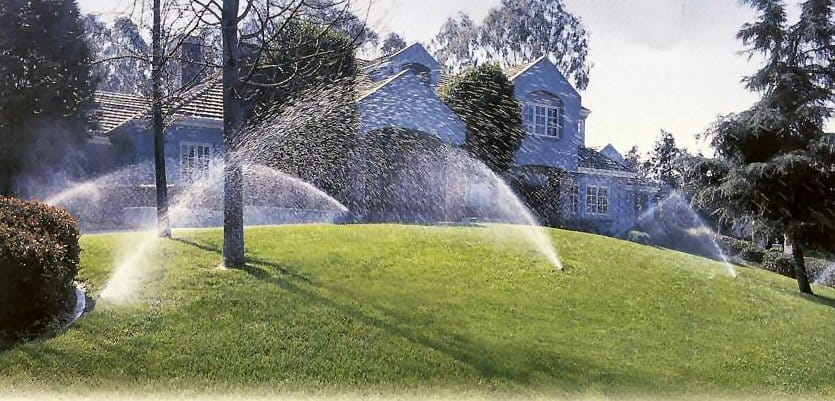 sprinklers on grass